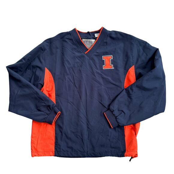 Campus Specialties University of Illinois Fighting Illini Windbreaker Pullover M - Picture 1 of 10